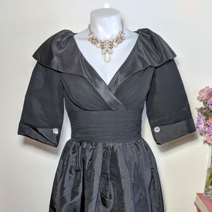 40's Insp Black Formal Cocktail Dress